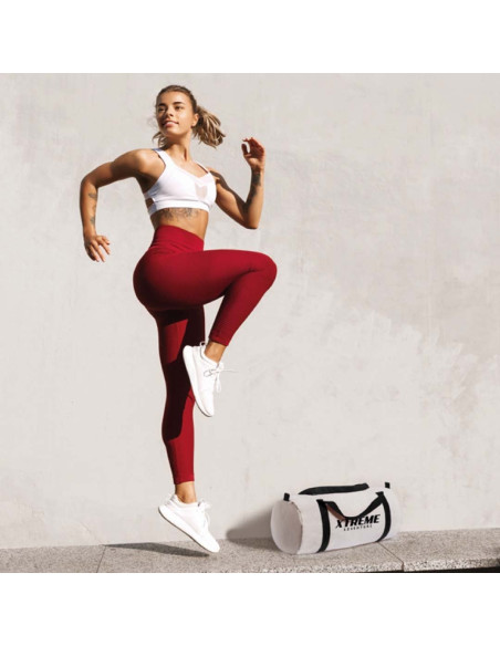 Bolsa de deporte en algodón personalizada con asas reforzadas.