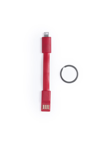 Cargador llavero personalizado USB, dual.