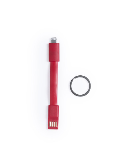 Cargador llavero personalizado USB, dual.