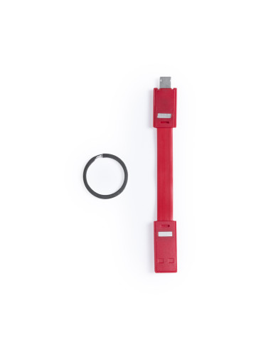 Cargador llavero personalizado USB, dual.