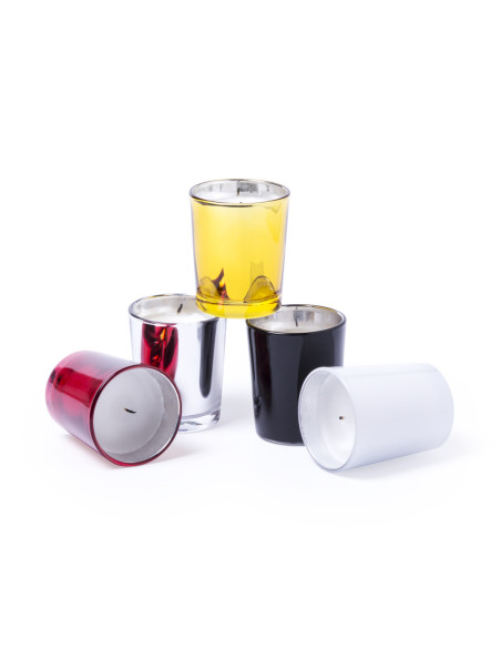 Vela aromática personalizada en cristal