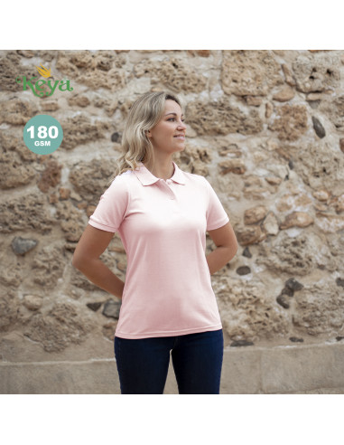 Polo de piqué publicitarios Mujer Keya, 100%...