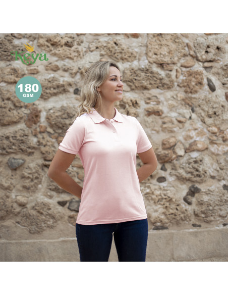 Polo de piqué publicitarios Mujer Keya, 100% Algodón 180g/m2