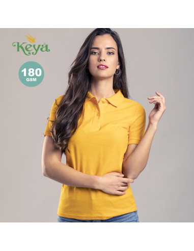 Polo de piqué publicitarios Mujer Keya, 100%...