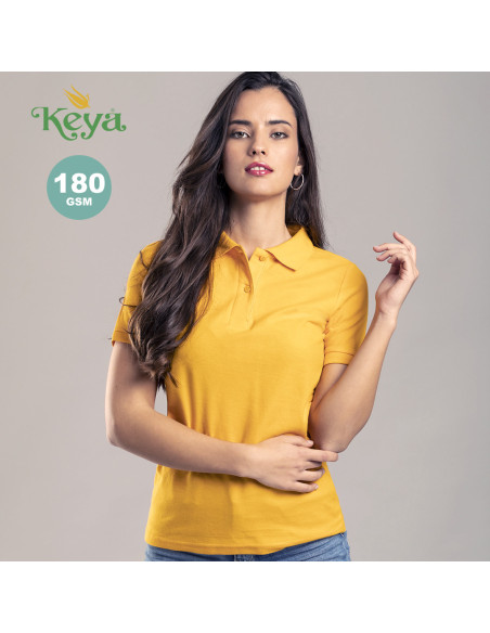 Polo de piqué publicitarios Mujer Keya, 100% Algodón 180g/m2