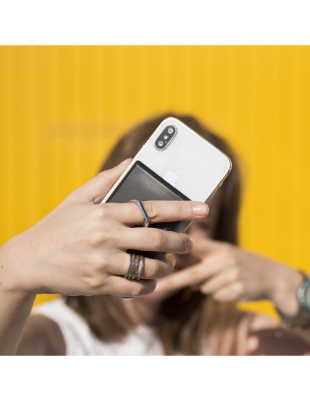 Power bank personalizada 2000 mAh, ventosas, soporte.