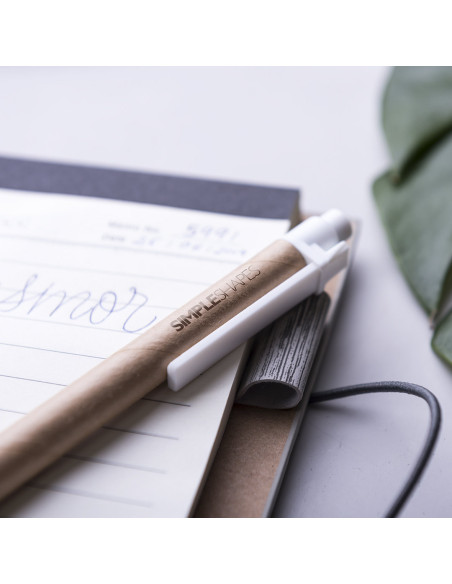 Bloc de Notas Personalizable en Polipiel símil Madera