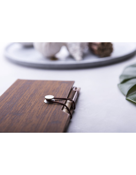 Bloc de Notas Personalizable en Polipiel símil Madera