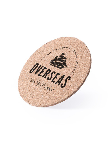 Posavasos ECO personalizado en corcho natural.