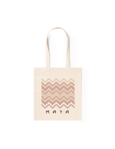 Bolsa Personalizada en 100% Algodón de 140g/m2, Asas largas de 70cm