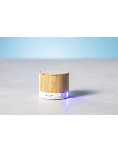 Altavoz personalizado ECO Bluetooth® 3W, bambú,...