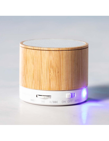 Altavoz personalizado ECO Bluetooth® 3W, bambú,...