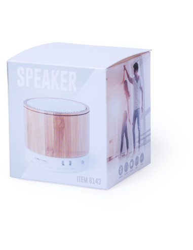 Altavoz personalizado ECO Bluetooth® 3W, bambú,...