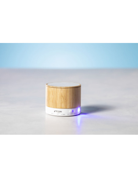 Altavoz personalizado ECO Bluetooth® 3W, bambú, FM.