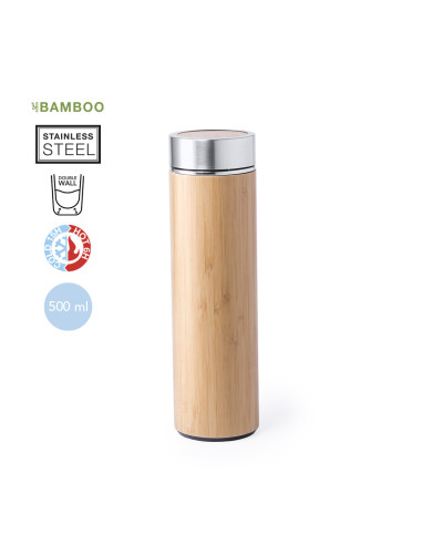 Termo Personalizado ECO 500ml Cuerpo de Bambú