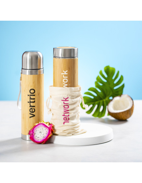 Termo Personalizado ECO 500ml Cuerpo de Bambú