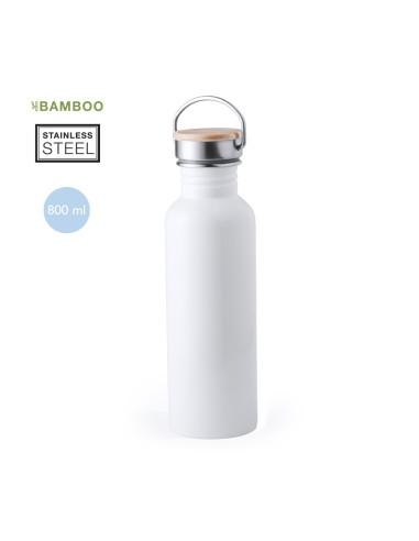 Bidón Retro Personalizado 800ml Acero Inox.