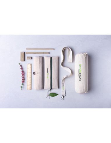 Estuche ECO personalizado en yute y algodón con...
