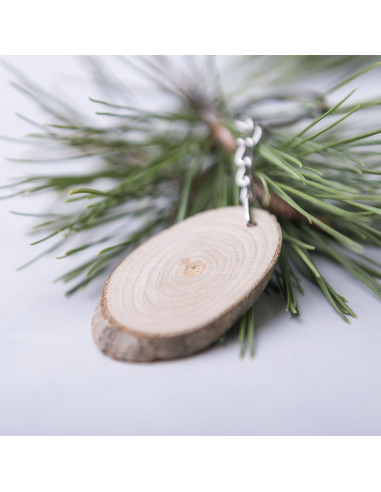 Llaveros baratos personalizados en madera de haya.