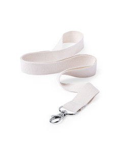 Lanyard ECO personalizado en algodón con mosquetón metálico. 2