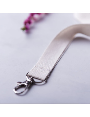 Lanyard ECO personalizado en algodón con...