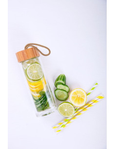 Botella Personalizada ECO de 420ml. Tapón de bambú. 2