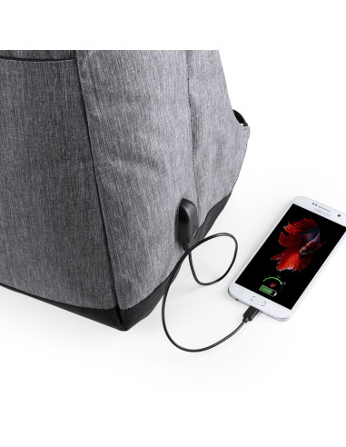 Mochila Promocional Antirrobo en poliéster 300D