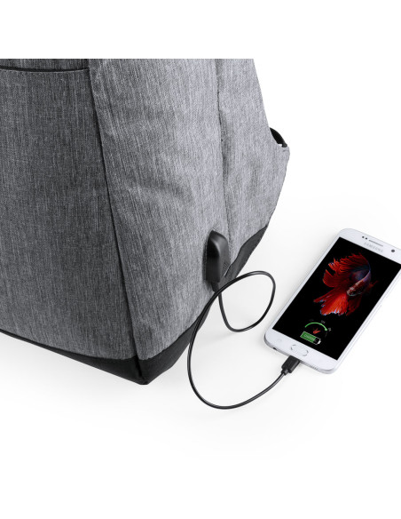 Mochila Promocional Antirrobo en poliéster 300D