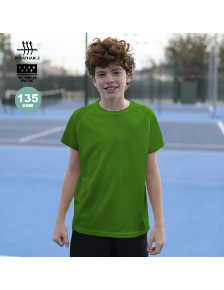Camiseta técnica Personalizada Niño poliéster 125g/m²