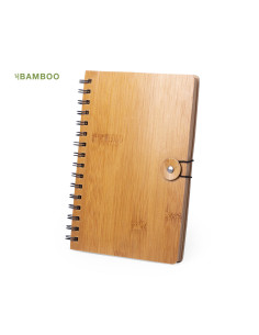 Libreta Publicitaria de Anillas Ecológica con tapas de Bambú