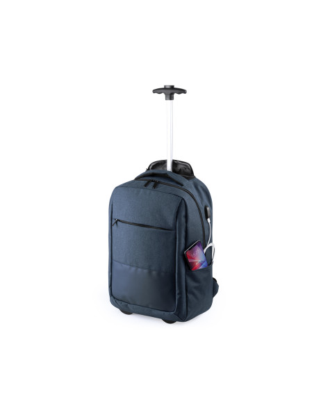 Mochila Personalizada Trolley 300D, con conexión USB, Portátil 15"
