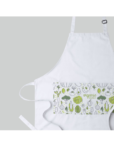 Delantal TC Personalizado, Bolsillo doble.