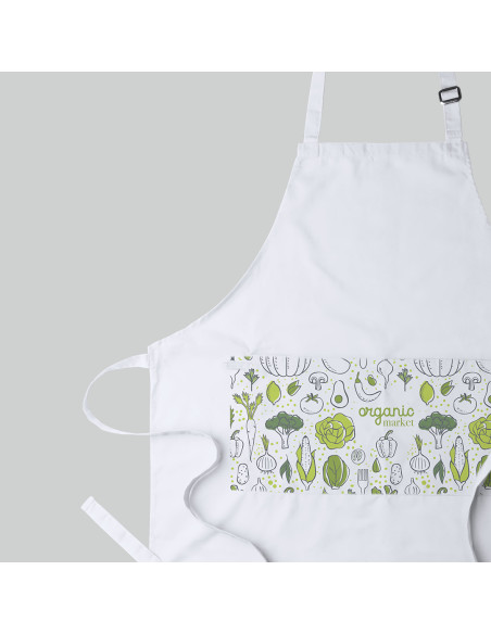 Delantal TC Personalizado, Bolsillo doble.