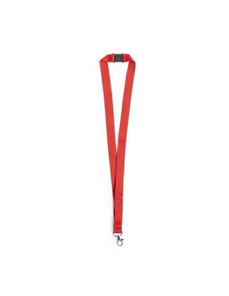 Lanyard en resistente poliéster personalizado, mosquetón y seguridad