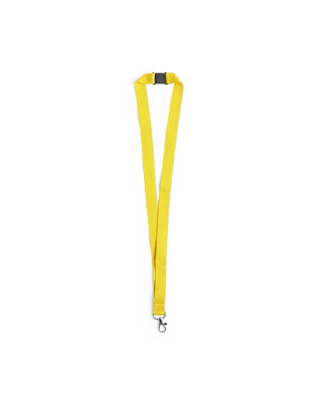 Lanyard en resistente poliéster personalizado, mosquetón y seguridad