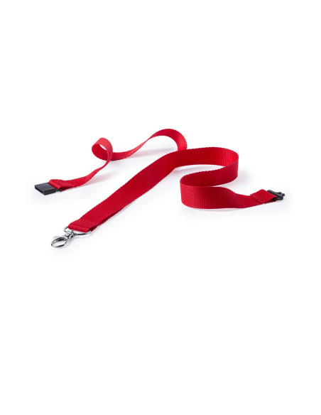 Lanyard en resistente poliéster personalizado, mosquetón y seguridad
