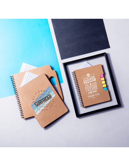 Libreta Publicitaria con Tapas de Cartón Reciclado