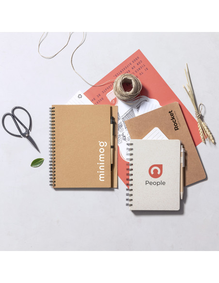 Libreta Publicitaria con Tapas de Cartón Reciclado