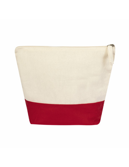 Neceser promocional en 100% algodón bicolor de 140g/m2.