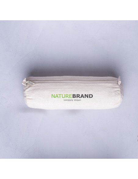 Estuches personalizados ECO en algodón con cremallera y asas.