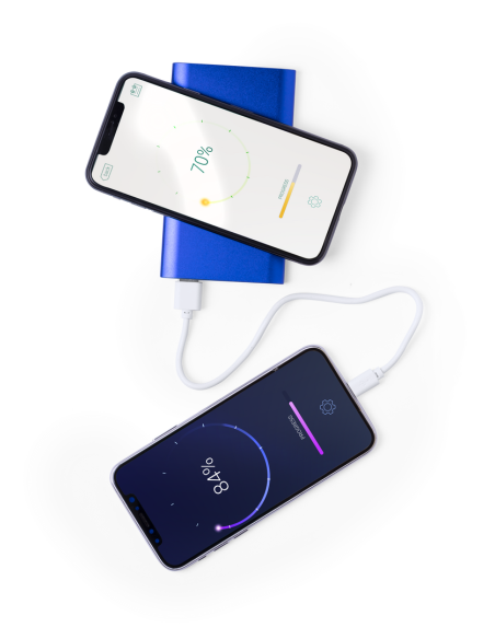 Power bank personalizado en Aluminio 4000 mAh, Inalámbrico.