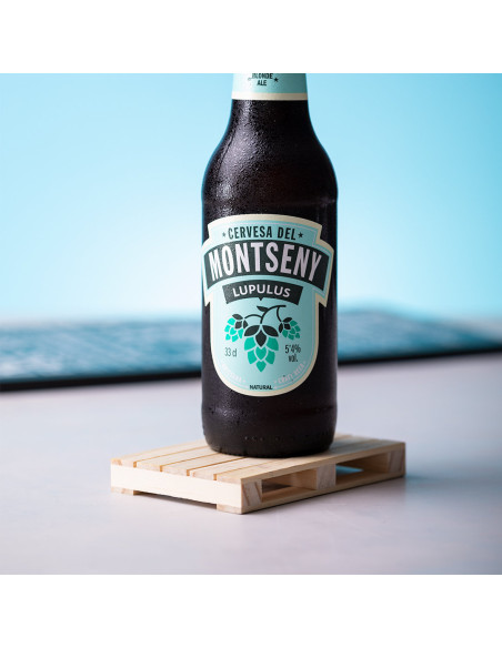 Posavasos Ecológico personalizado, madera natural.