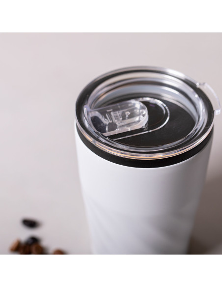 Vaso termo personalizado, Acero Inox, 350ml, tapón transparente.