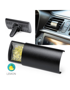 Ambientador coche personalizado en aluminio y olor limón. 2