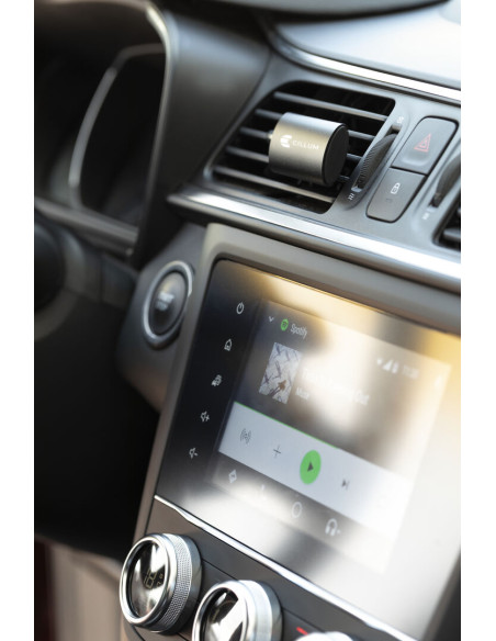 Ambientador coche personalizado en aluminio y olor limón.