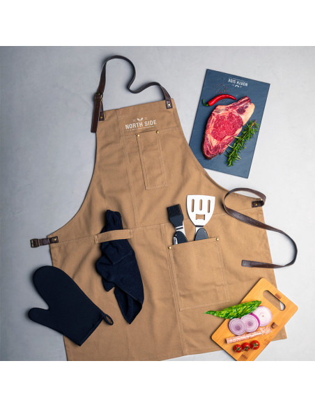 Delantal pro Algodón Personalizado con múltiples bolsillos