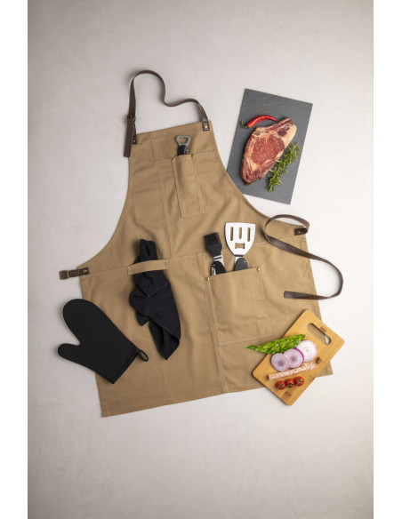 Delantal pro Algodón Personalizado con múltiples bolsillos