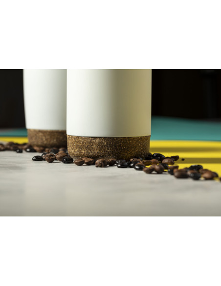 Vaso Termo Acero Inox personalizado, 350ml, tapón transparente.