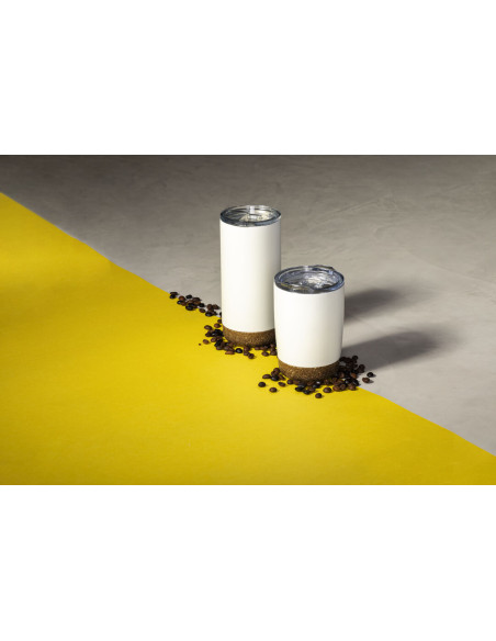 Vaso Termo Acero Inox personalizado, 350ml, tapón transparente.