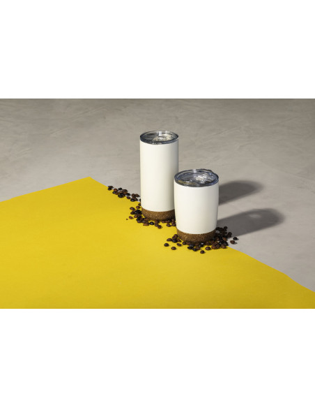 Vaso Termo Acero Inox personalizado, 350ml, tapón transparente.